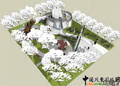 第七屆園博會設計師展園--聲源方案效果圖