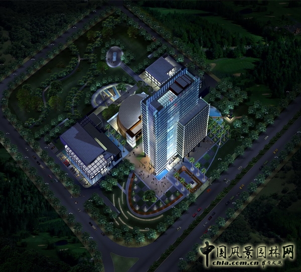 中山電力大樓 景觀設計 何小強 屋頂綠化 中國風景園林網