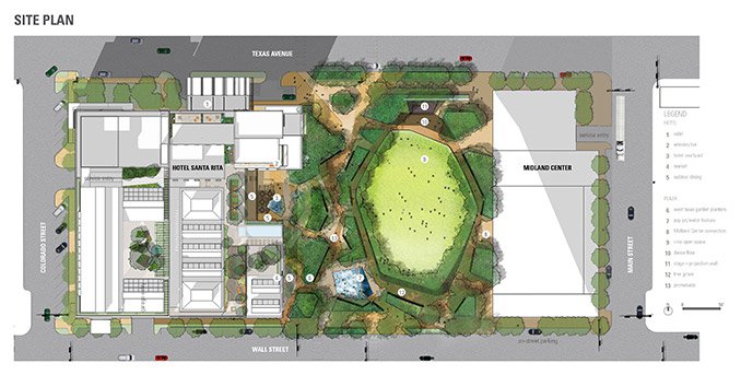 百年廣場：重新定義德克薩斯州米德蘭市中心