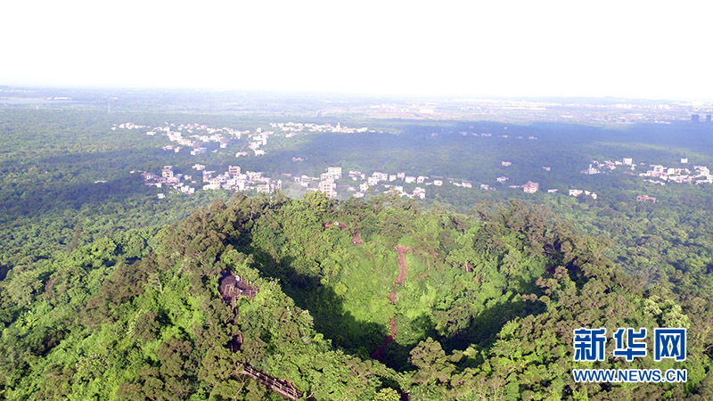 航拍海口石山火山群國家地質公園 