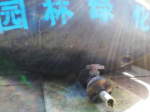 山西：噴涂園林綠化車輛運載危險化學品被查