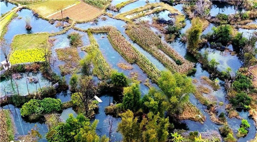 航拍生態(tài)綠洲——都安澄江國家濕地公園