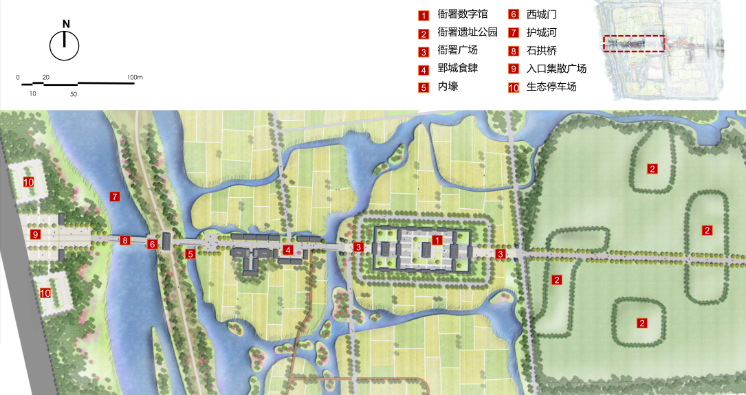 園冶杯專業(yè)獎：湖北荊州郢城文化小鎮(zhèn)概念性規(guī)劃方案