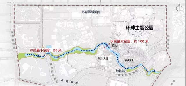 環球主題公園度假區將會有多美？景觀水系將現四區八景
