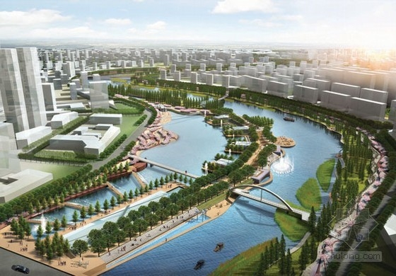 滁州清流河景觀設計 濱水濕地|規劃設計 中國風景園林網 