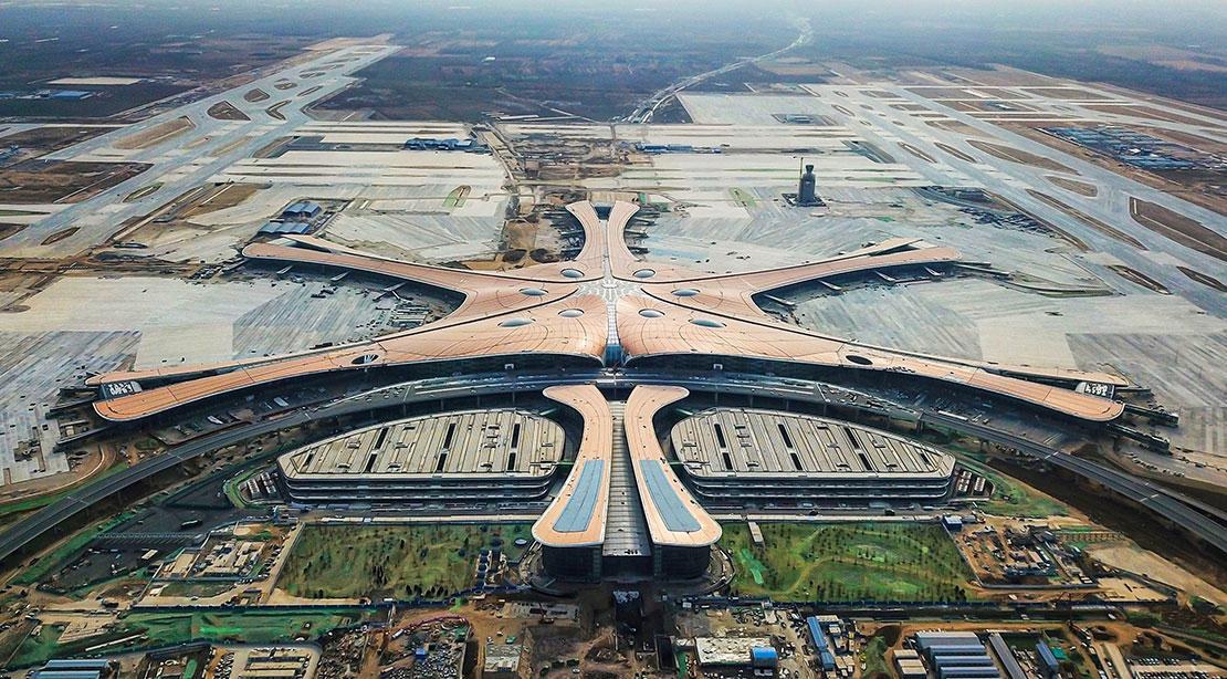 大興國際機場衛星航站樓復工